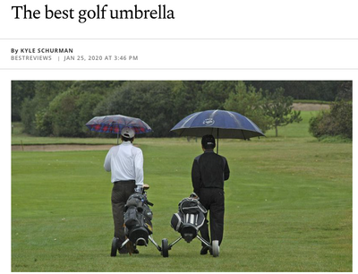 PROCELLA'S 62" GOLF UMBRELLA AWARDED BEST OF THE BEST FROM CHICAGO TRIBUNE