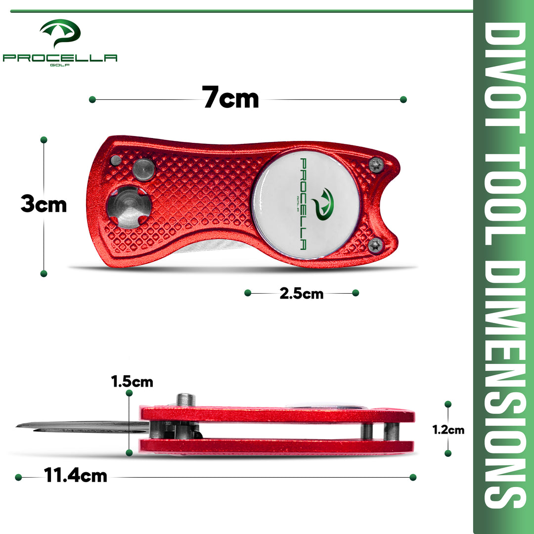 Odyssey BODY Divot Repair Tool レッド5個セット Procella Divot Repair Tool – Procella Golf